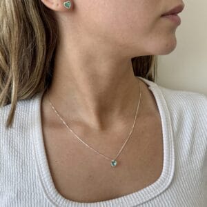 Conjunto Coração com Zircônia Tiffany