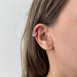 Piercing Argola Cravejada Mix de Zircônias Coloridas