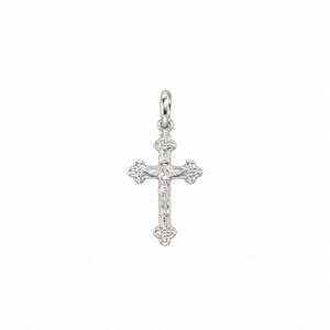 Pingente Crucifixo com Cristo em Prata 925 10 mm x 20 mm