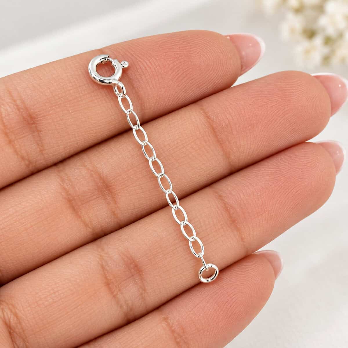Prolongador de Corrente com Fecho Bóia em Prata 925 – 3,5 cm (2)