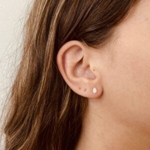 Brinco Gota Zircônia 4 mm