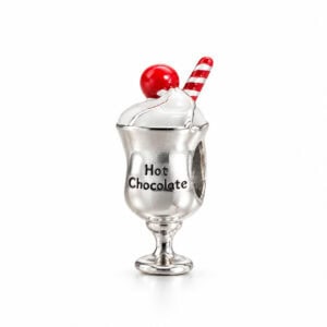Berloque Hot Chocolate em Prata 925 – Aproximadamente 6 x 15 mm