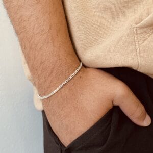 Pulseira Masculina Carrier Cadeado 2,5 mm