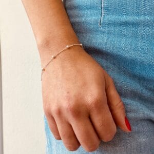 Pulseira Cartier Com Bolinhas 3 mm