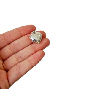 Pingente Coração Relicário 10 mm