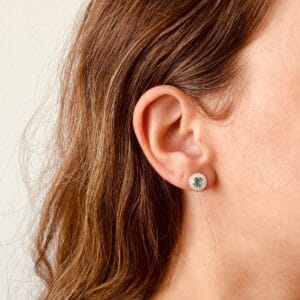 Brinco Luxuoso Verde Mix de Cristais