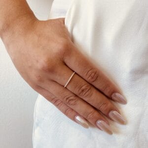 Anel Torcido Fininho Minimalista Delicado