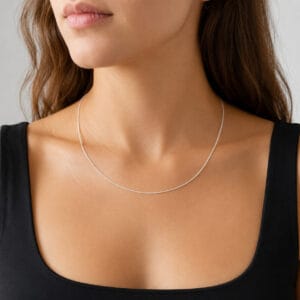 Corrente Fio Corda em Prata 925 - 45 cm