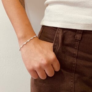 Pulseira Mix Corações Cristais
