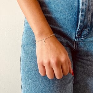 Pulseira em Elos Osso Pendurado