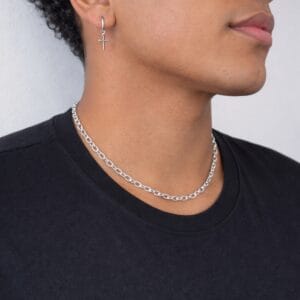 Corrente Masculina Cadeados 3 mm