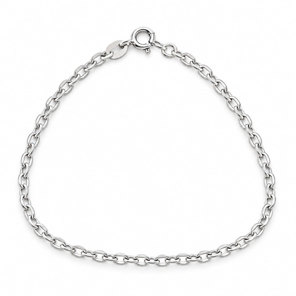 Pulseira Masculina Cadeado Mini 2 mm em Prata 925 – 19,5 cm (1)