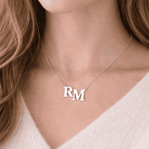 Colar 2 Letras Personalizado por Encomenda