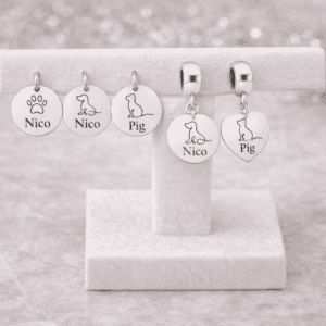 Pingente ou Berloque Nome Pet Personalizado por Encomenda