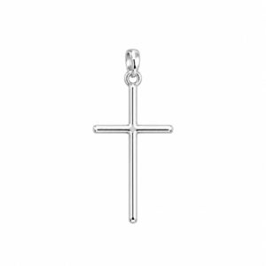 Pingente Cruz Lisa em Prata 925 – 38 mm x 20 mm