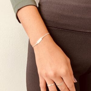 Pulseira Grumet Infantil Plaquinha