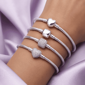 Pulseira para Berloques fio 2,4 mm Prata Legítima
