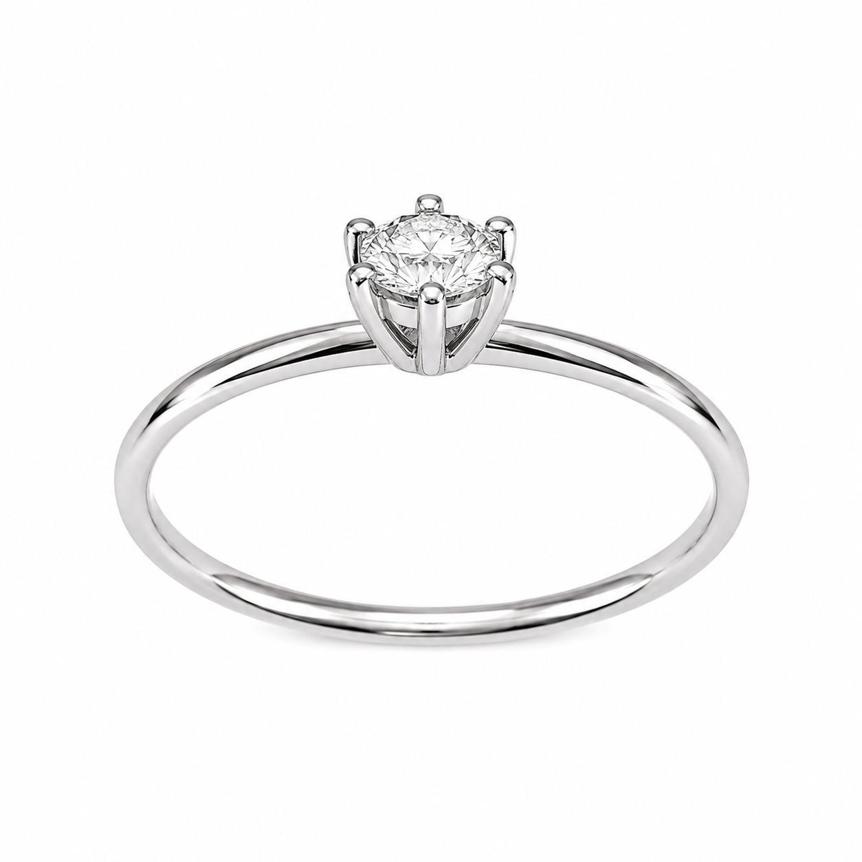 Anel Solitário com Zircônia em Prata 925 – 3 mm (4)