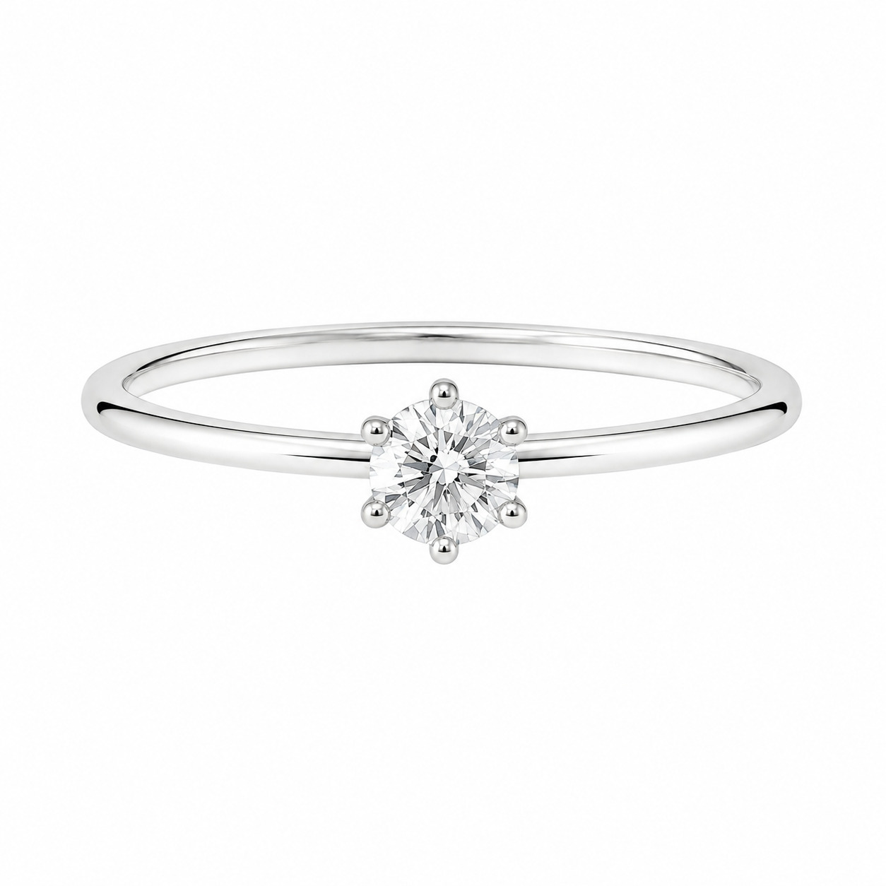 Anel Solitário com Zircônia em Prata 925 – 3 mm (5)