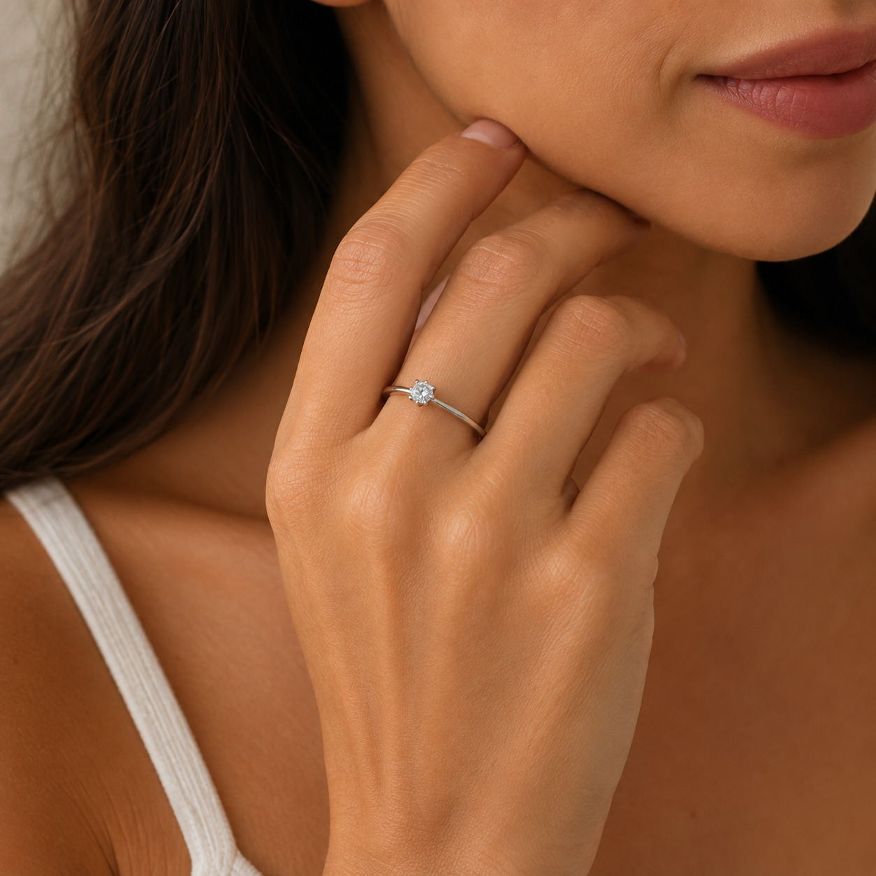 Anel Solitário com Zircônia em Prata 925 – 3 mm (6)