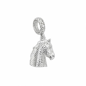 Berloque Cabeça de Cavalo em Prata 925 – 12 mm x 10 mm
