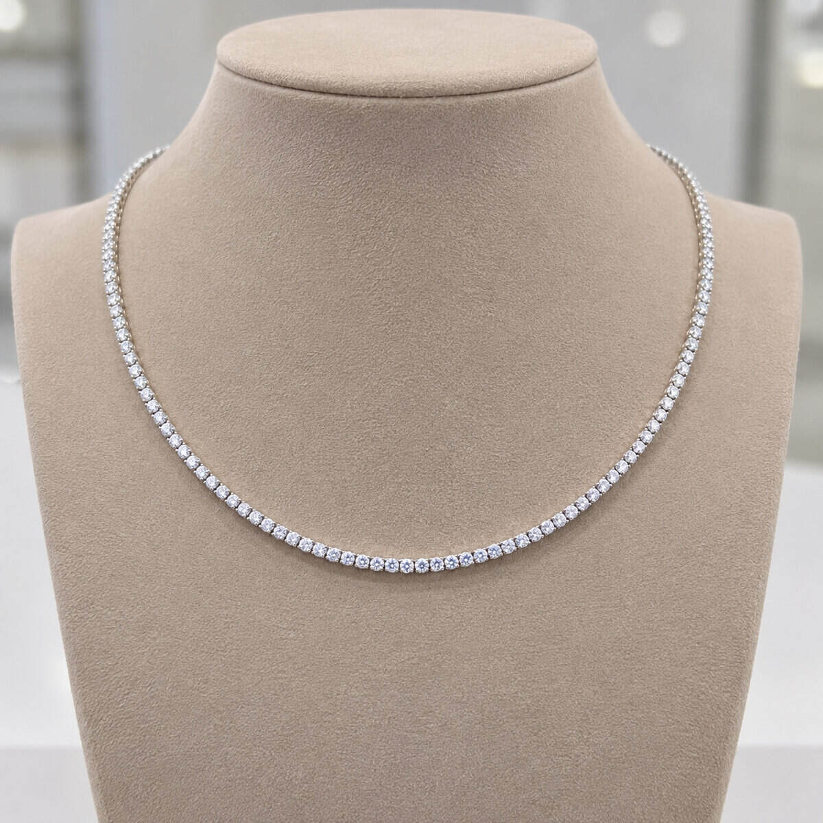 Colar Gravatinha Riviera 40 cm em Prata 925 com Zircônias (3)